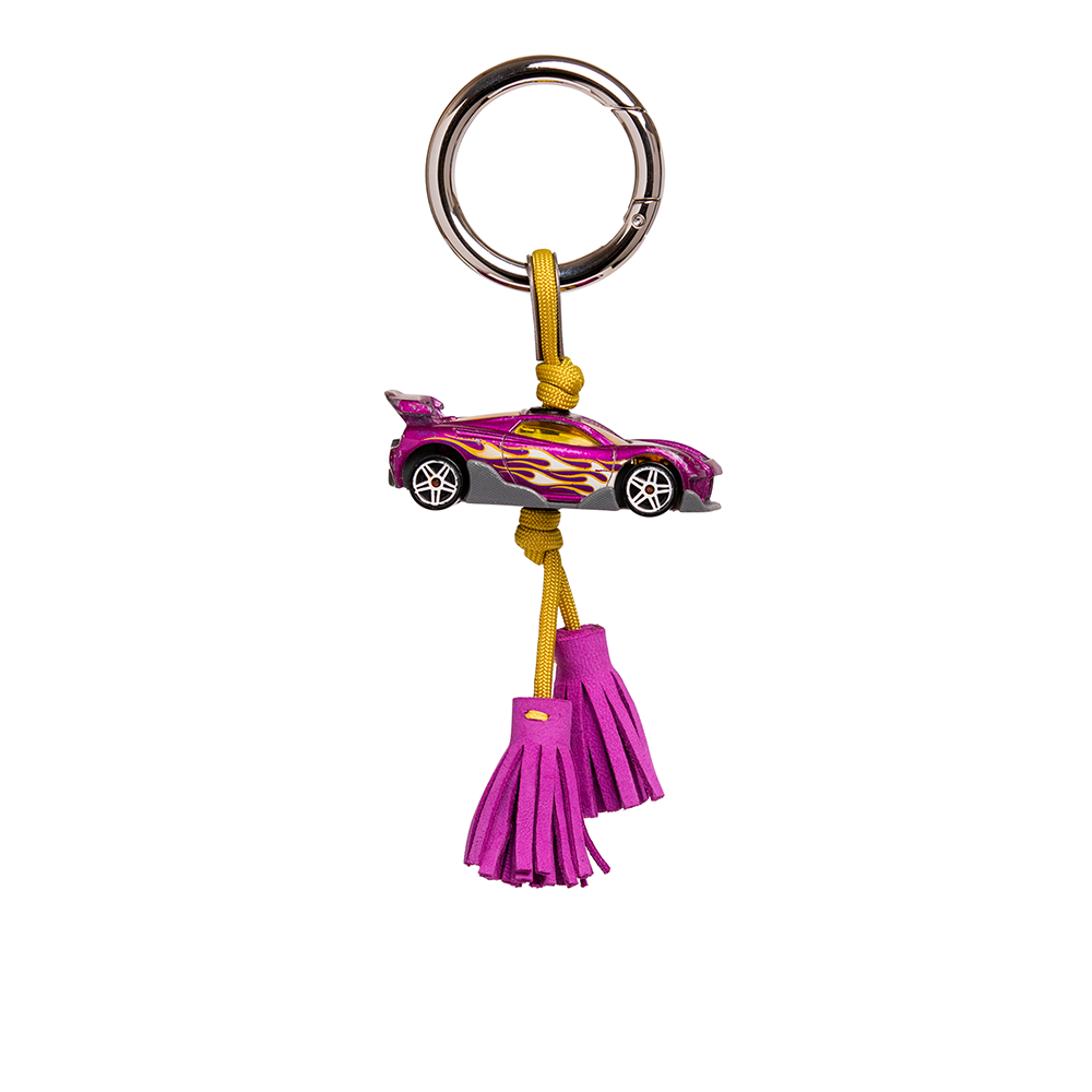 Pansy purple racer charm