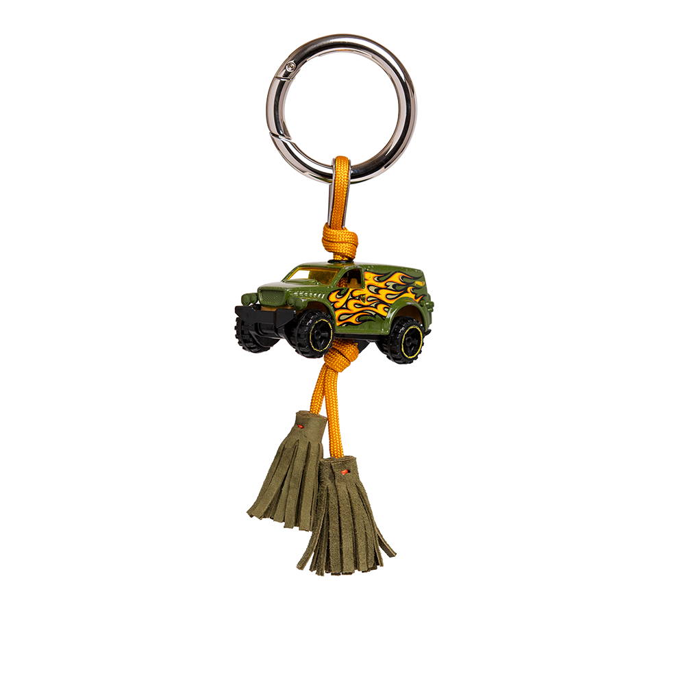 Green Jeep charm