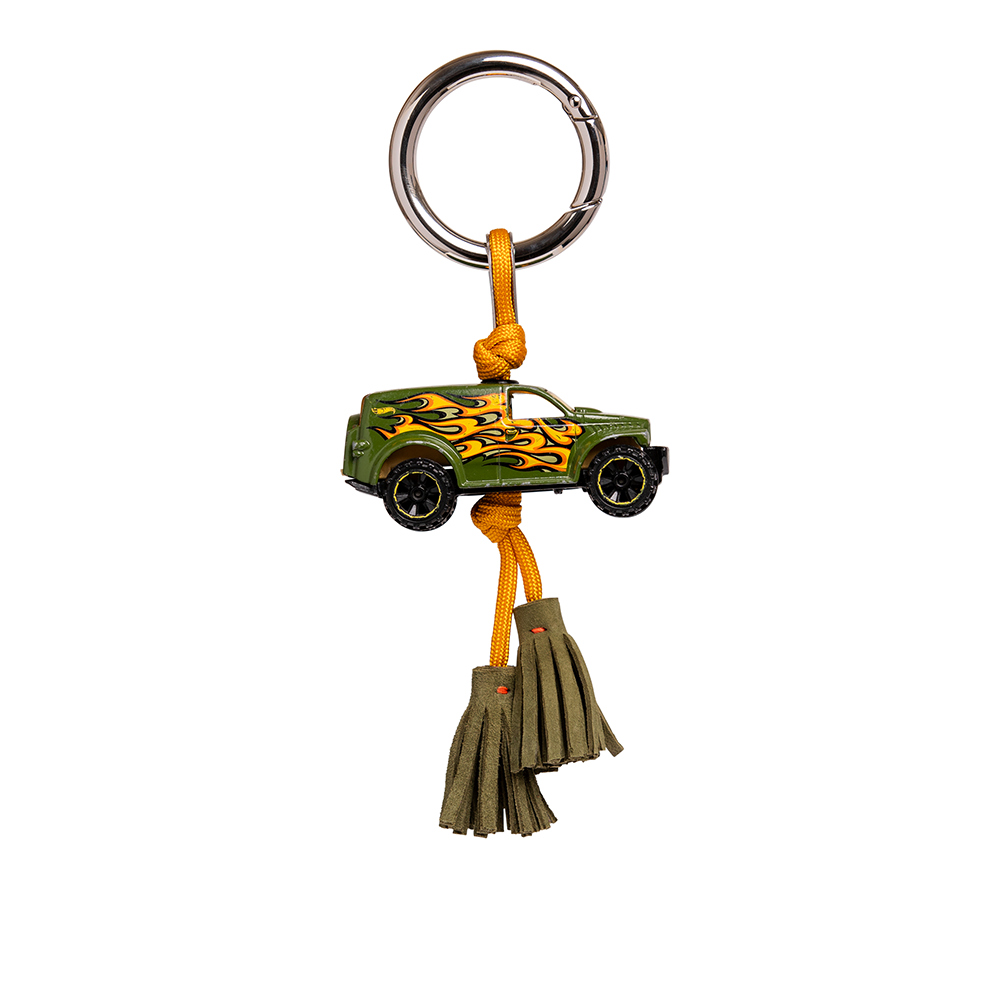 Green Jeep charm